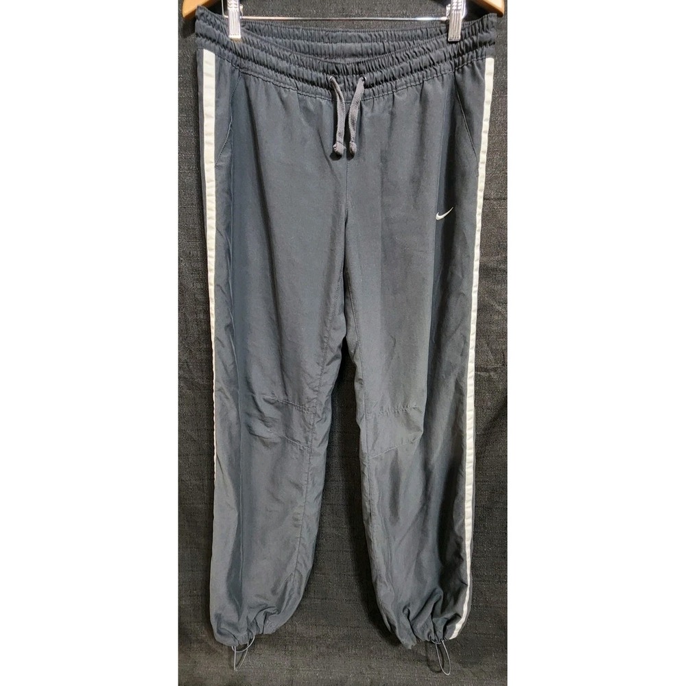 Vintage NIKE THE ATHLETIC DEPT Orange‎ Tag Mens M Gray Track Pant Y2K 00s Wind